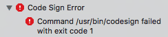 Codesign Error